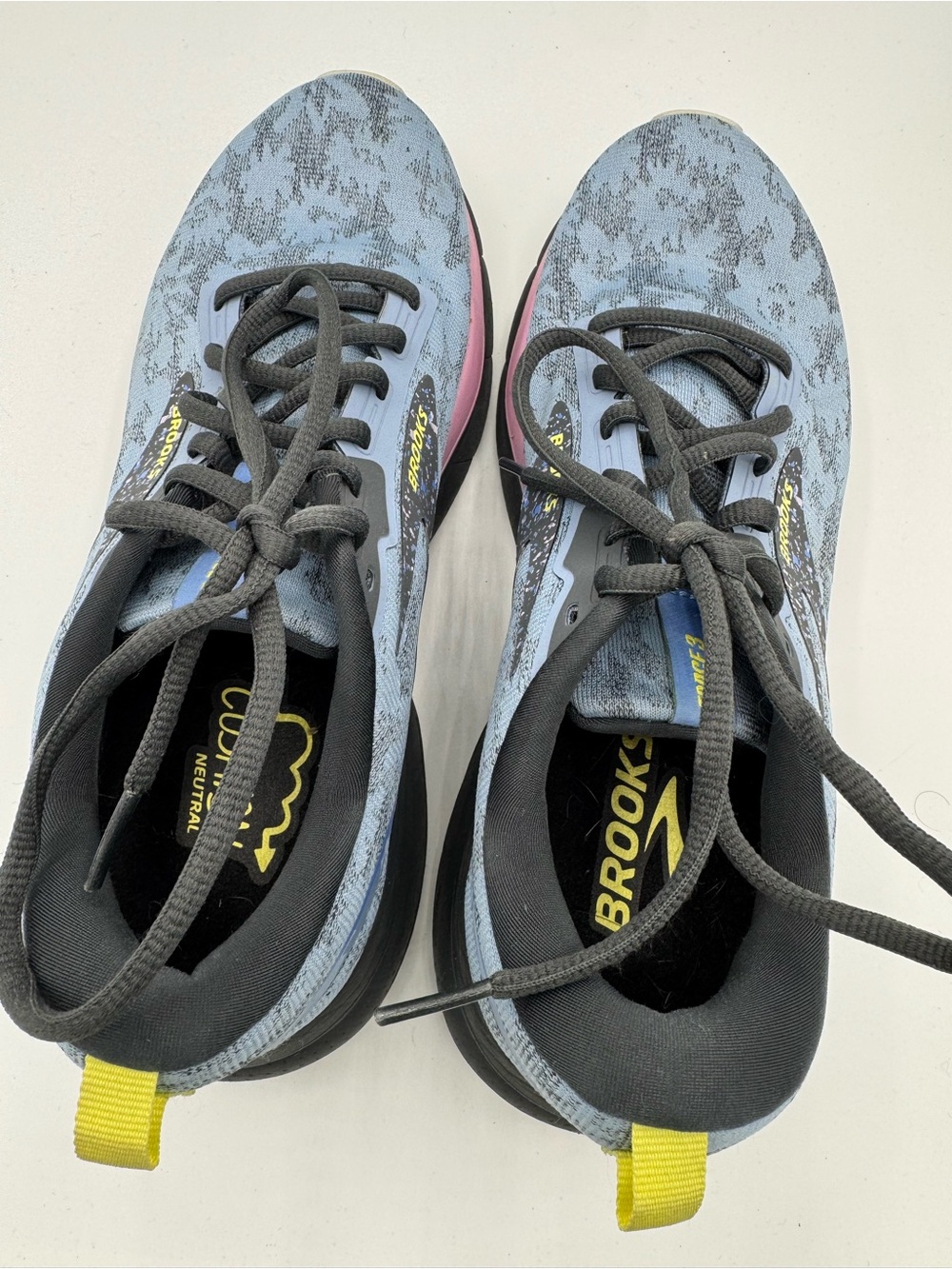 Brooks Trace 3 Running Shoes Gray Blue Pink Women’s Size 9 Neutral Cushion walk - Picture 4 of 6